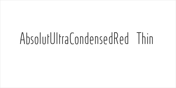 AbsolutUltraCondensedRed-Thin Logo