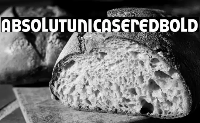 AbsolutUnicaseRed-Bold Font examples