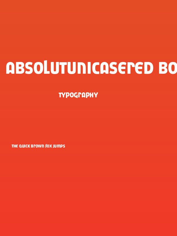 AbsolutUnicaseRed-Bold Poster