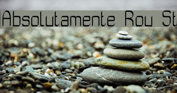Absolutamente Rou St फ़ॉन्ट examples