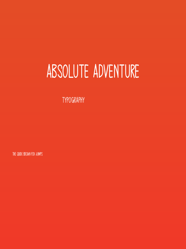 Absolute Adventure Poster