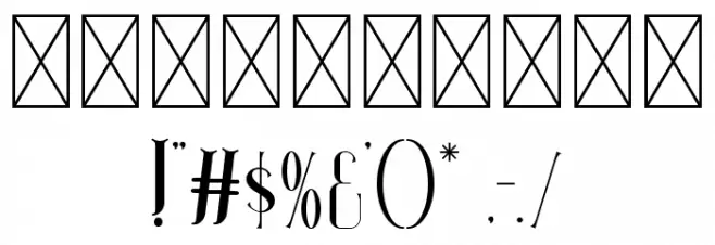 Absolute - Demo Font OTHER CHARS