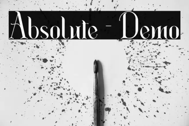 Absolute - Demo Font examples