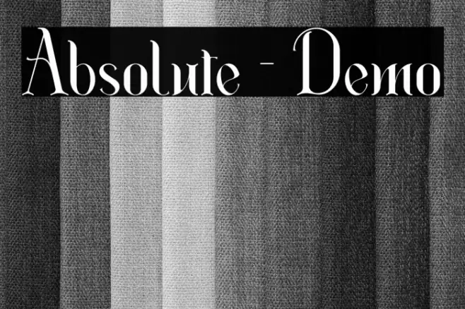 Absolute - Demo Font examples