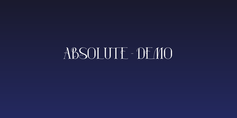 Absolute - Demo Social Header