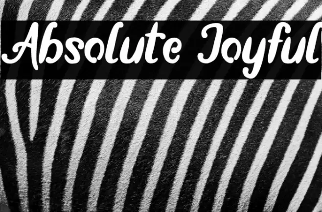 Absolute Joyful Font examples