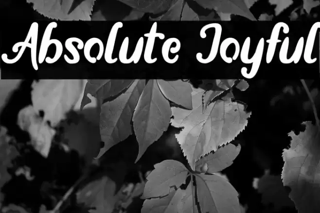 Absolute Joyful Font examples