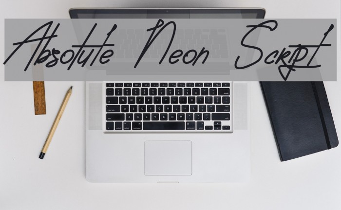 Absolute Neon Script Font examples