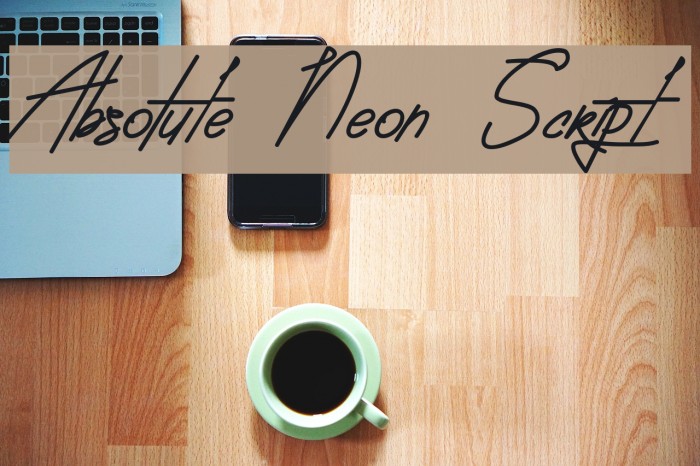 Absolute Neon Script Font examples