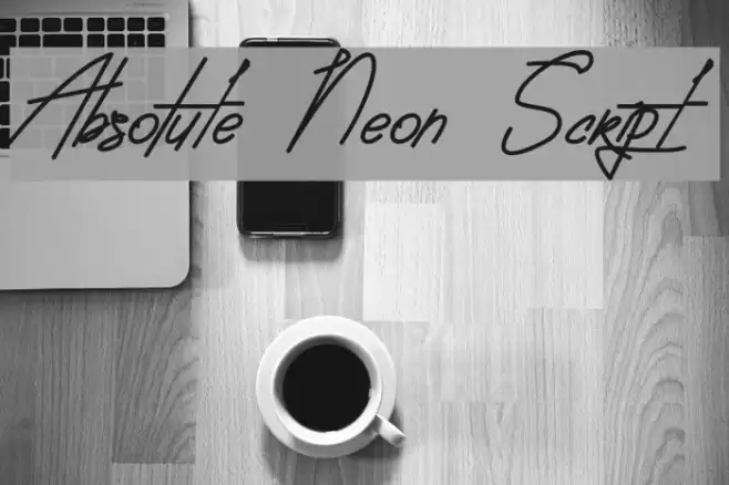 Absolute Neon Script خط examples