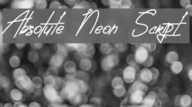 Absolute Neon Script خط examples