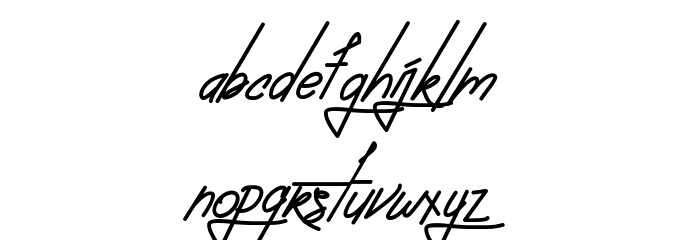 Absolute Neon Script Font LOWERCASE
