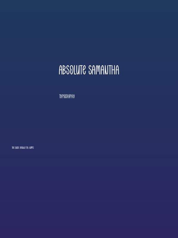 Absolute Samantha Poster