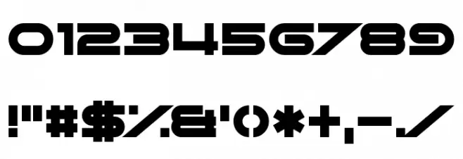 Absolute Xero Font OTHER CHARS