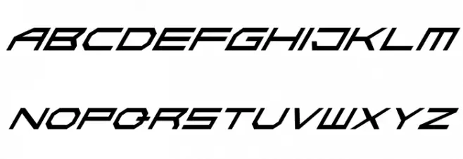 Absolute Zero Italic Шрифта ВЕРХНИЙ