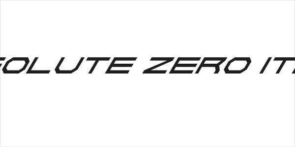 Absolute Zero Italic Logo