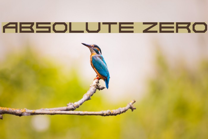 Absolute Zero Font examples