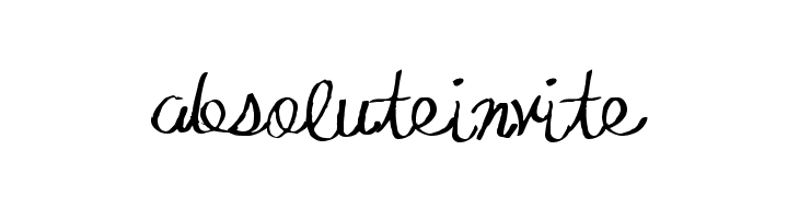 AbsoluteInvite Font