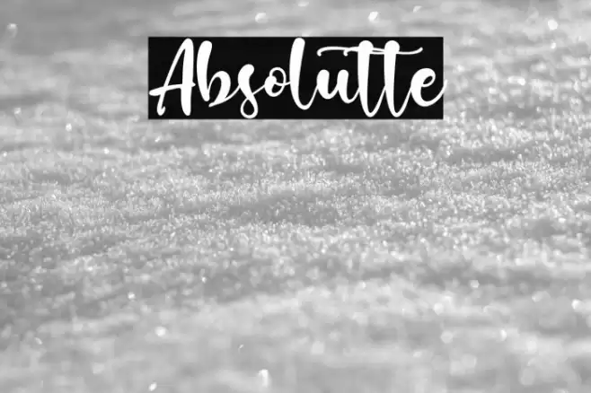 Absolutte Font examples