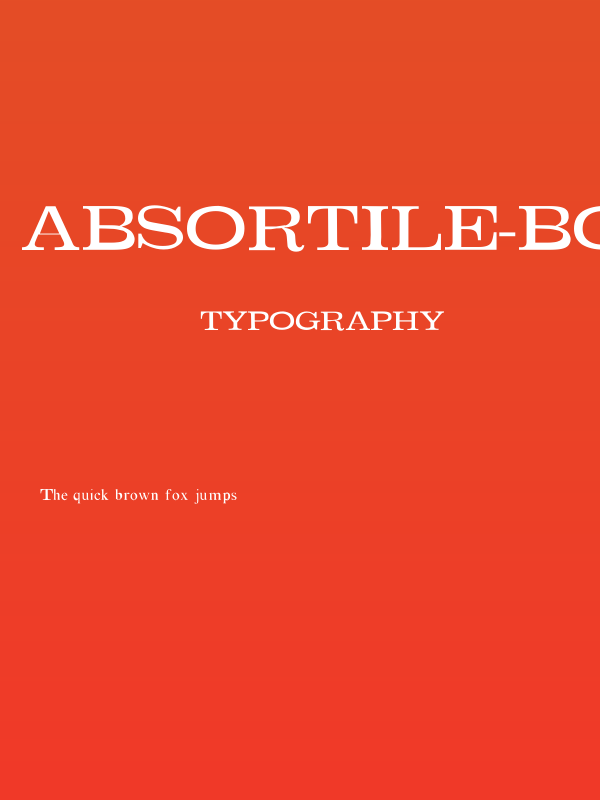 Absortile-Bold Poster