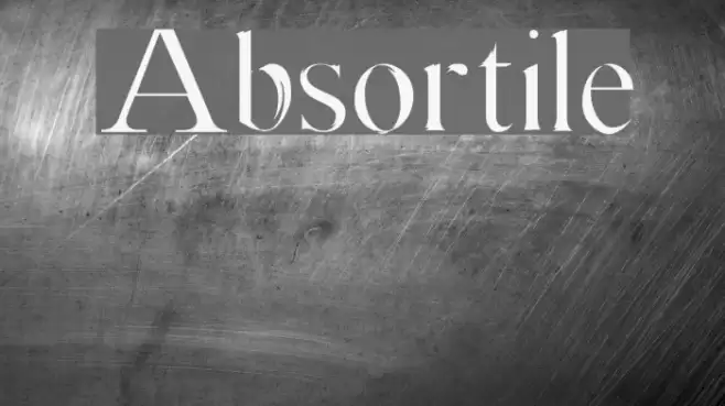 Absortile Font examples