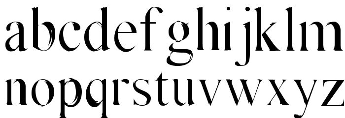 Absortile Font Litere mici