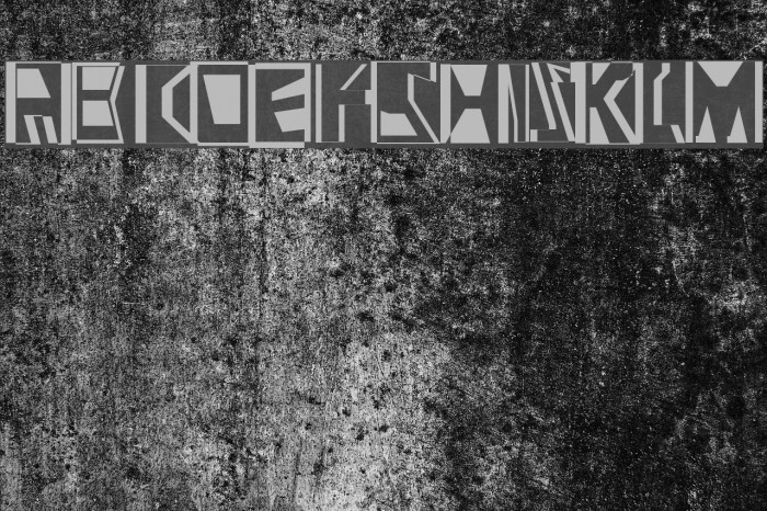 Abstract Abomination Font examples