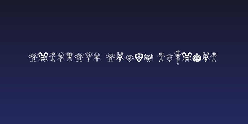 Abstract Alien Symbols Social Header