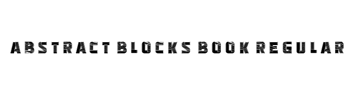 Abstract Blocks Book Regular  Frei Schriftart Herunterladen