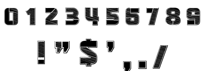 Abstract Blocks Book Regular フォント その他の文字