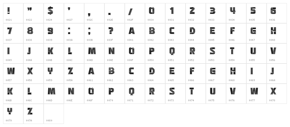 Abstract Blocks Book Regular Character Map