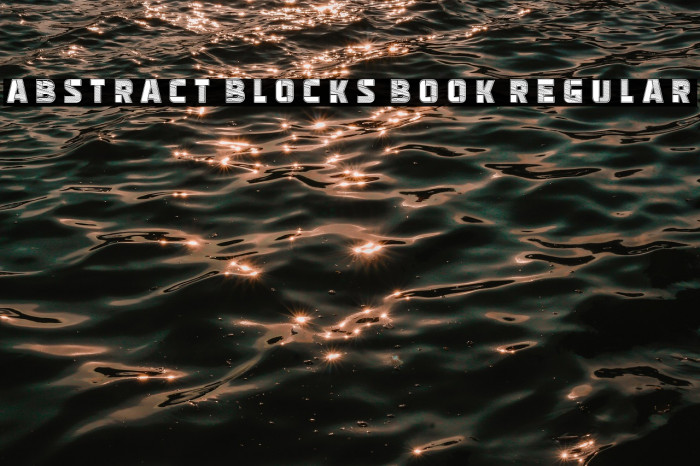 Abstract Blocks Book Regular Example 3