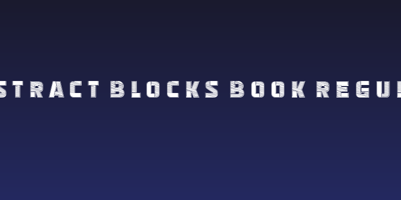 Abstract Blocks Book Regular Social Header