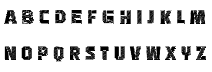 Abstract Blocks Book Regular フォント 小文字