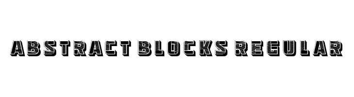 Abstract Blocks Regular  font caratteri gratis