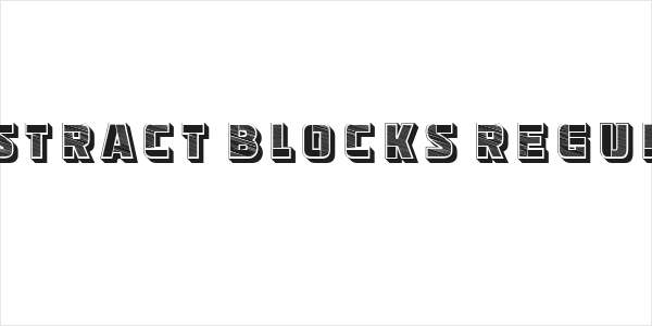 Abstract Blocks Regular Logo
