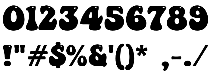 Abstract Groovy Font OTHER CHARS