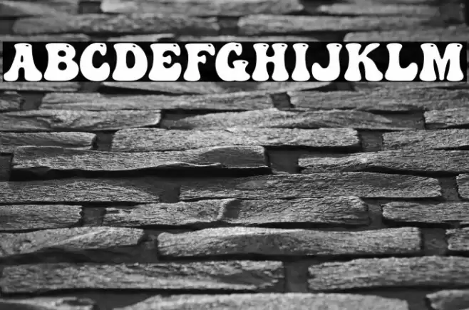 Abstract Groovy Font examples