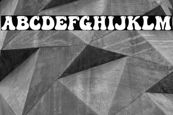 Abstract Groovy Font examples