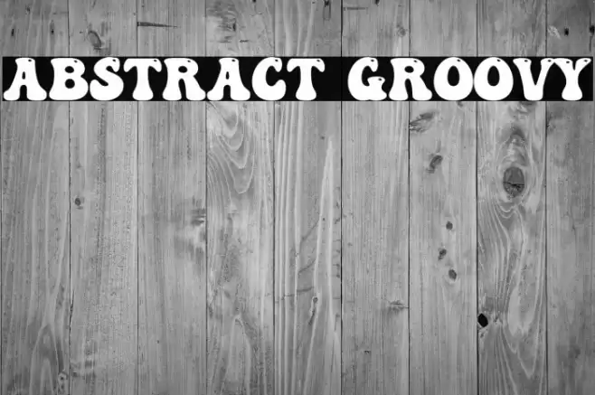 Abstract Groovy Font examples