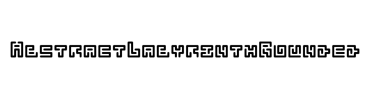 Abstract Labyrinth Rounded لخطوط تنزيل