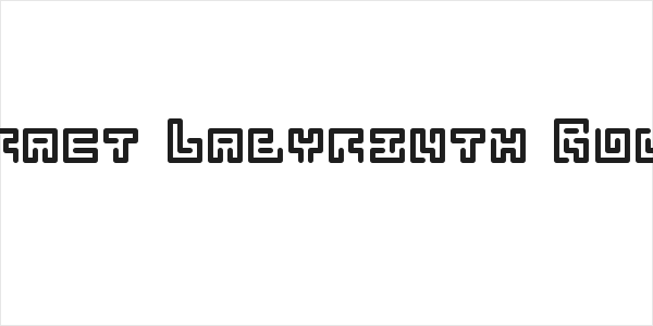 Abstract Labyrinth Rounded Logo