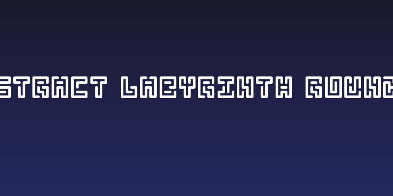 Abstract Labyrinth Rounded Social Header