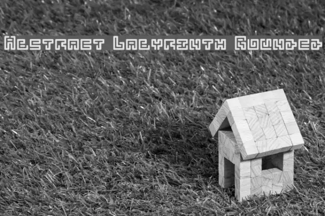 Abstract Labyrinth Rounded Font examples