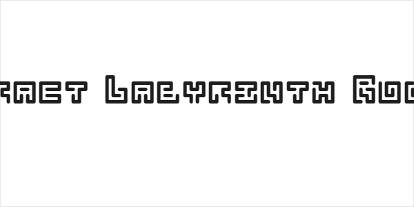 Abstract Labyrinth Rounded Logo