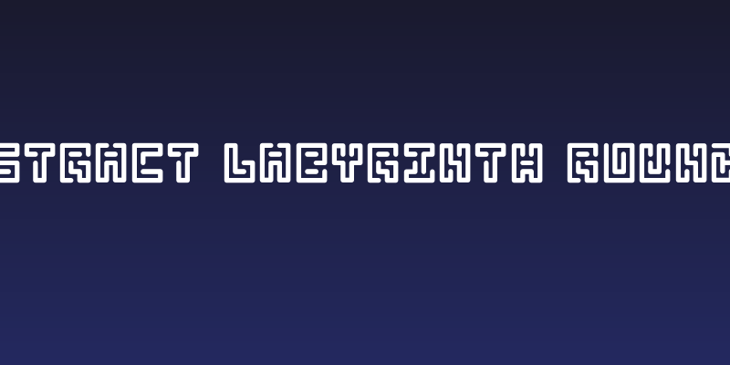 Abstract Labyrinth Rounded Social Header