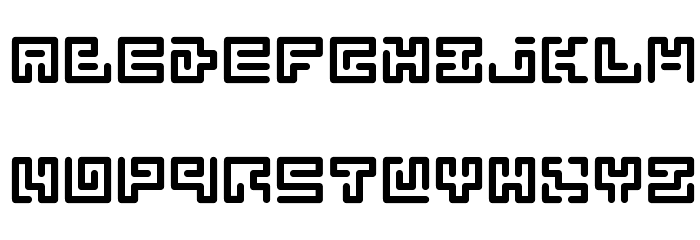 Abstract Labyrinth Rounded Polices MINUSCULES