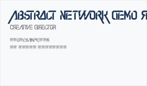 Abstract Network Demo Regular Business Card