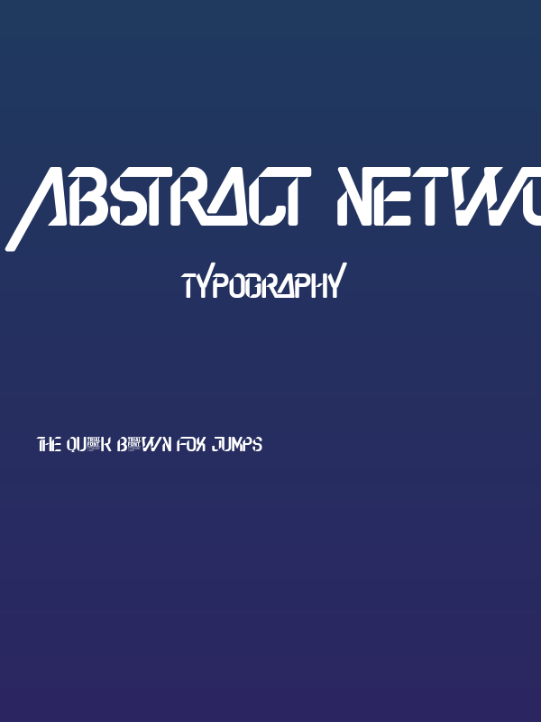 Abstract Network Demo Regular Poster