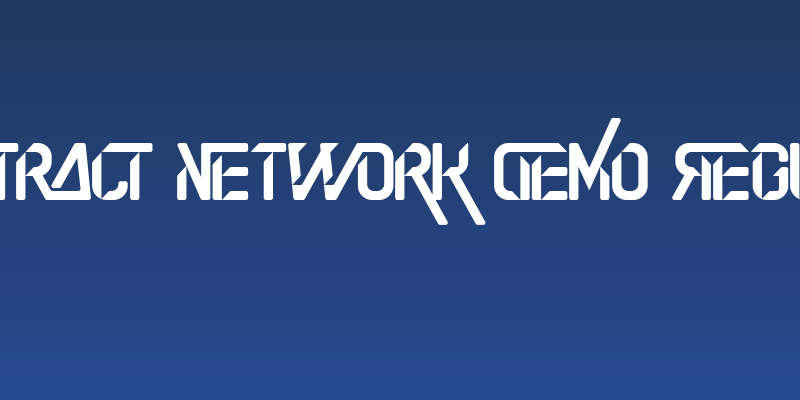 Abstract Network Demo Regular Social Header